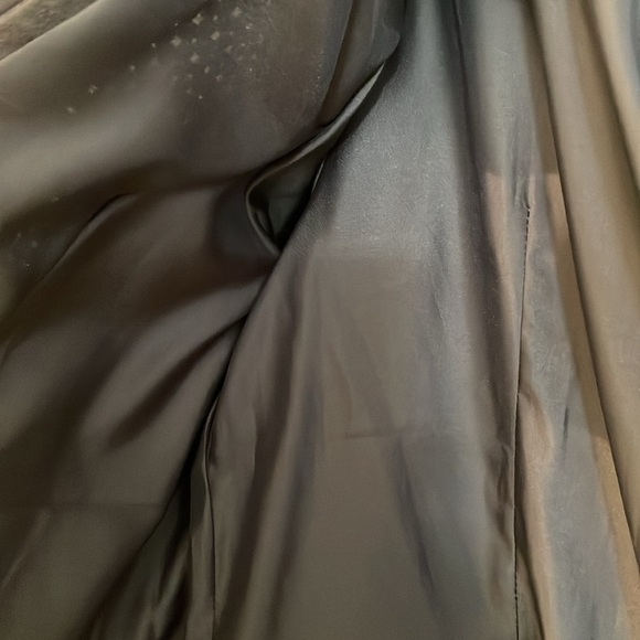 Carlos Falchi Gray Snake Print Perforated Leather Tie Front Suede Jacket - Picture 11 of 12